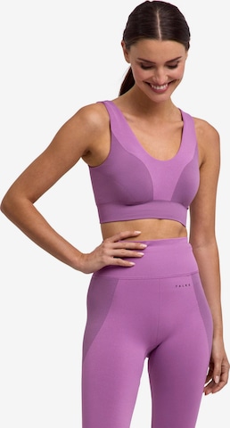 FALKE Sport-BH 'Seamless Shape' in Lila: Vorderseite