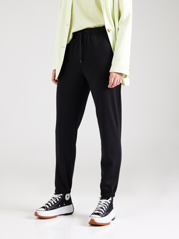 ONLY PLAY Tapered Workout Pants in Black: front