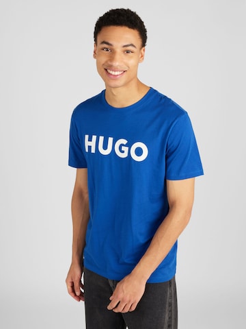 HUGO Red Tričko 'Dulivio' – modrá: přední strana