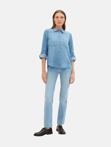 TOM TAILOR Blouse in Blue