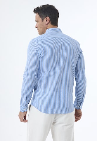 Coupe regular Chemise Jimmy Sanders en bleu