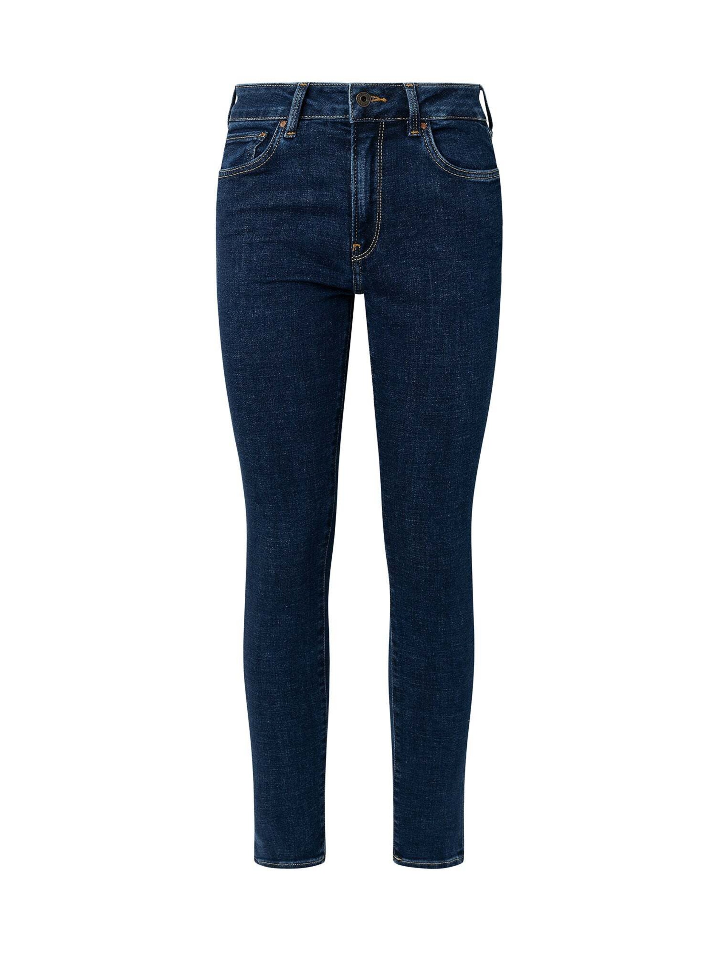 Coupe slim Jeggings Pepe Jeans en bleu : devant