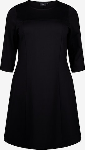 Zizzi Kleid 'WINOLA' in Schwarz: Vorderseite
