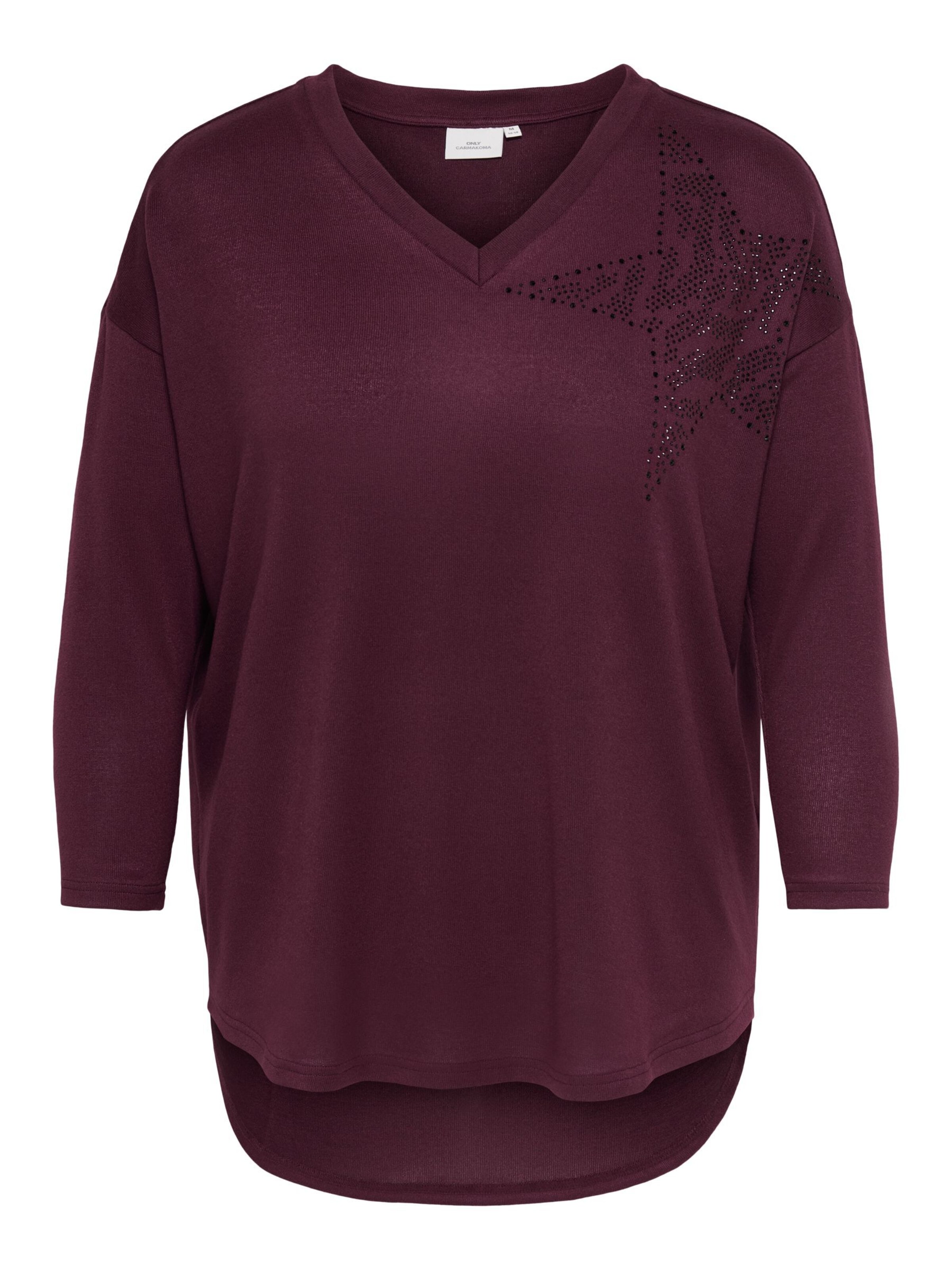 ONLY Carmakoma Top in XL-XXL in de kleur Rood, Productweergave