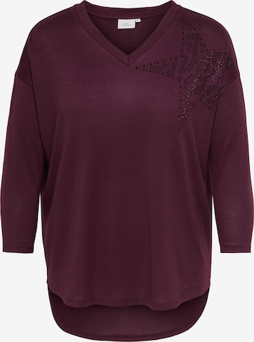 Top di ONLY Carmakoma in rosso: frontale