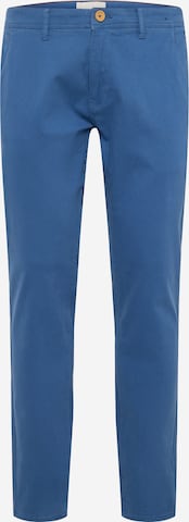 Coupe slim Pantalon chino BLEND en bleu : devant