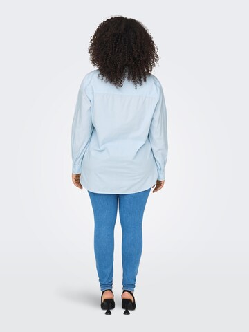 ONLY Carmakoma Bluse 'Nora' in Blau