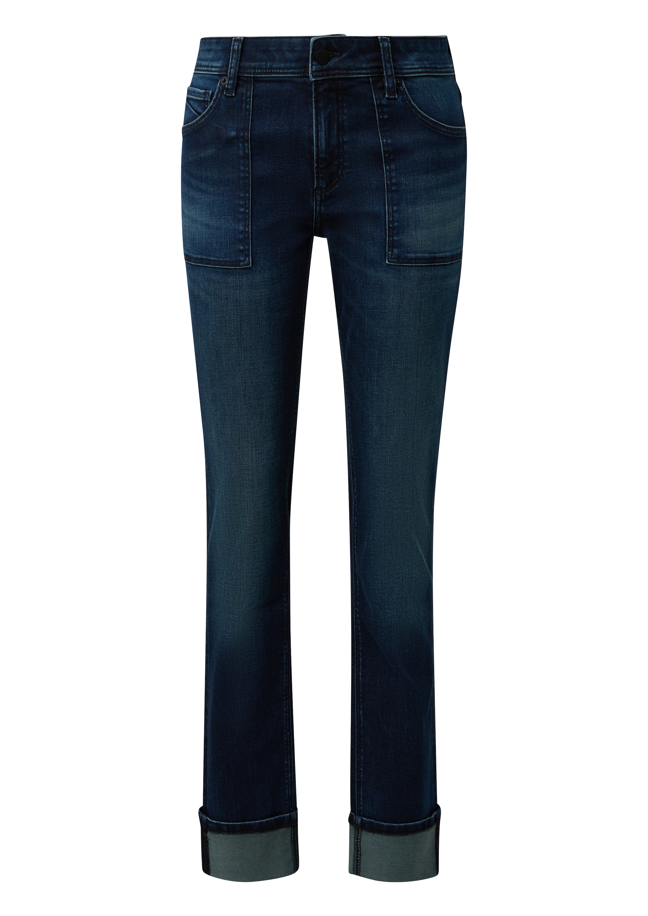 QS Slimfit Jeans 'Catie' in Blauw: voorkant