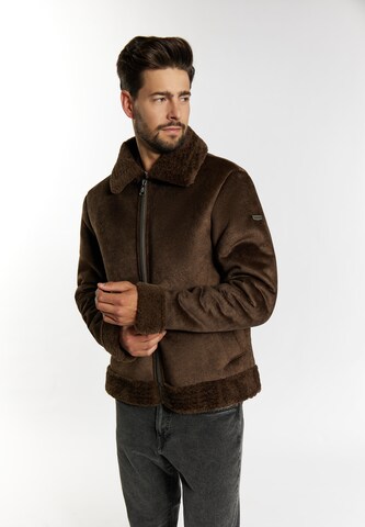 DreiMaster Vintage Between-season jacket in Brown: front