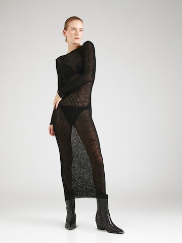 Misspap Knit dress in Black: front