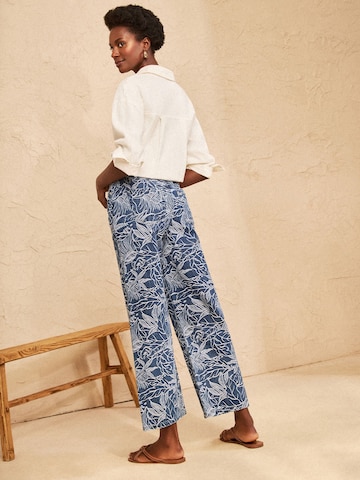 love & roses Wide leg Jeans i blå