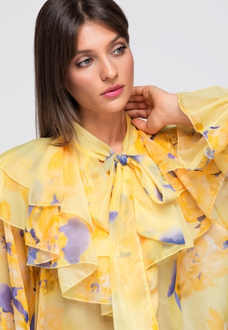 Ombre Bluse in Gelb