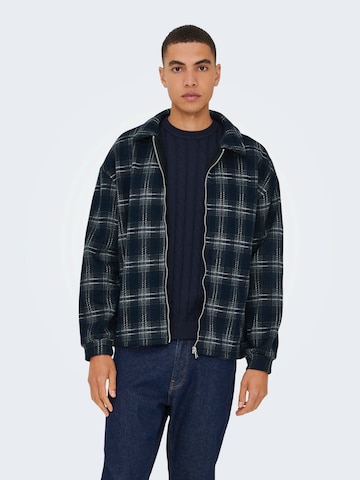 mėlyna Only & Sons Patogus modelis Marškiniai 'ONSHENDON'