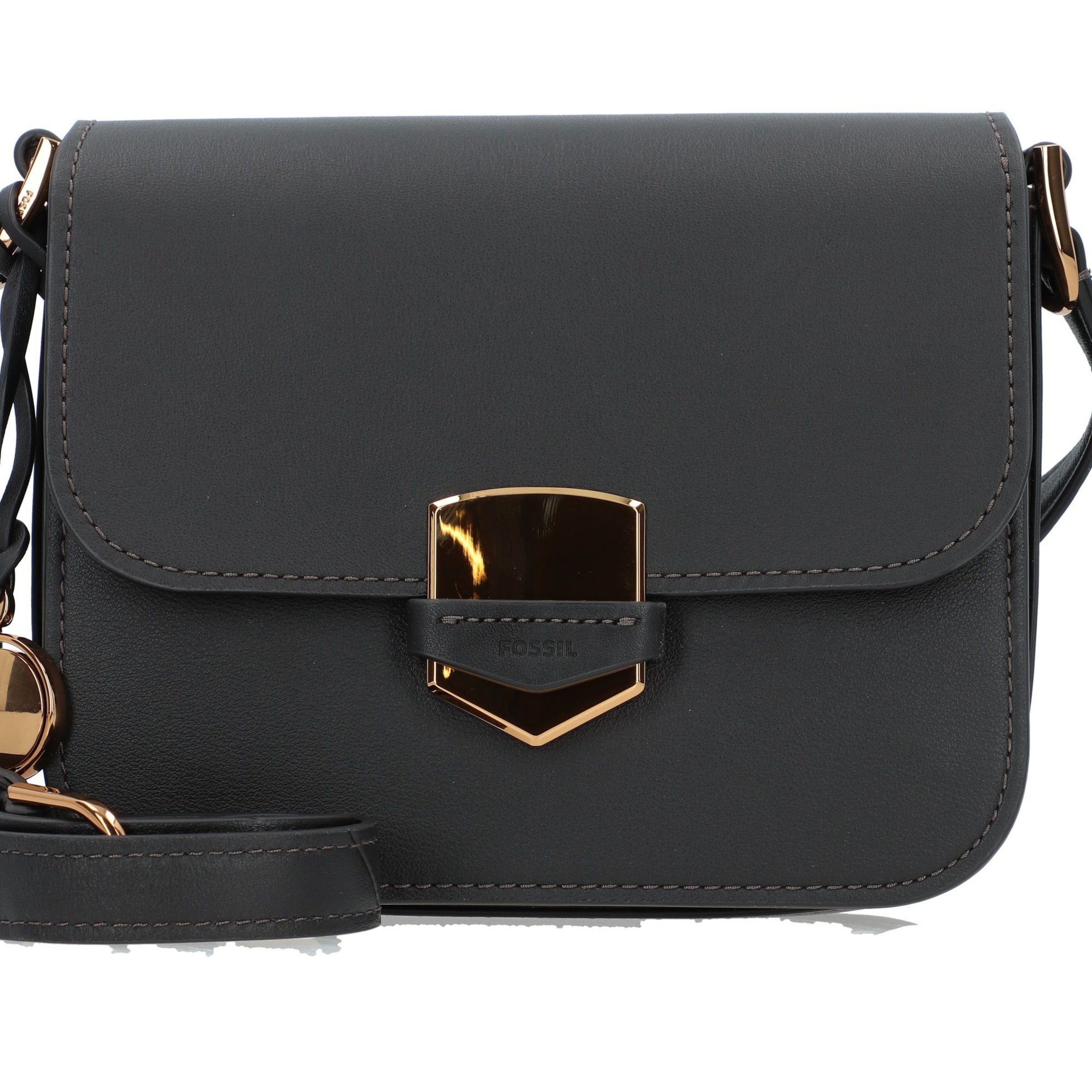 Sac à bandoulière 'Lennox' FOSSIL en noir : devant