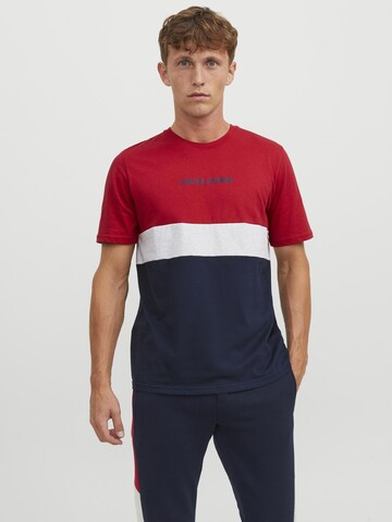 JACK & JONES T-Shirt 'REID' in Rot: predná strana