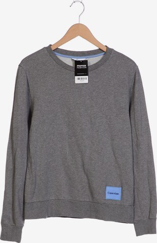 Calvin Klein Sweatshirt & Zip-Up Hoodie in M in Grey: front