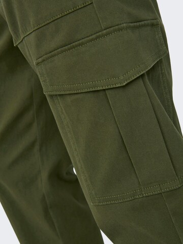 Regular Pantalon cargo 'LUC' Only & Sons en vert