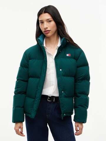 Tommy Jeans Zimná bunda 'ALASKA' - Zelená: predná strana