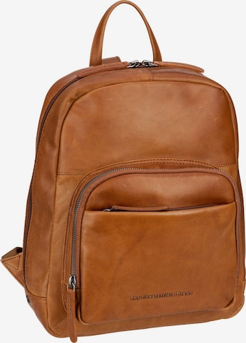 The Chesterfield Brand Backpack in Brown: front