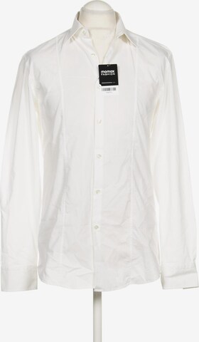 BOSS Black Button Up Shirt in L in White: front