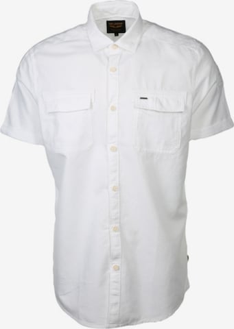 PME Legend Regular fit Button Up Shirt in White: front