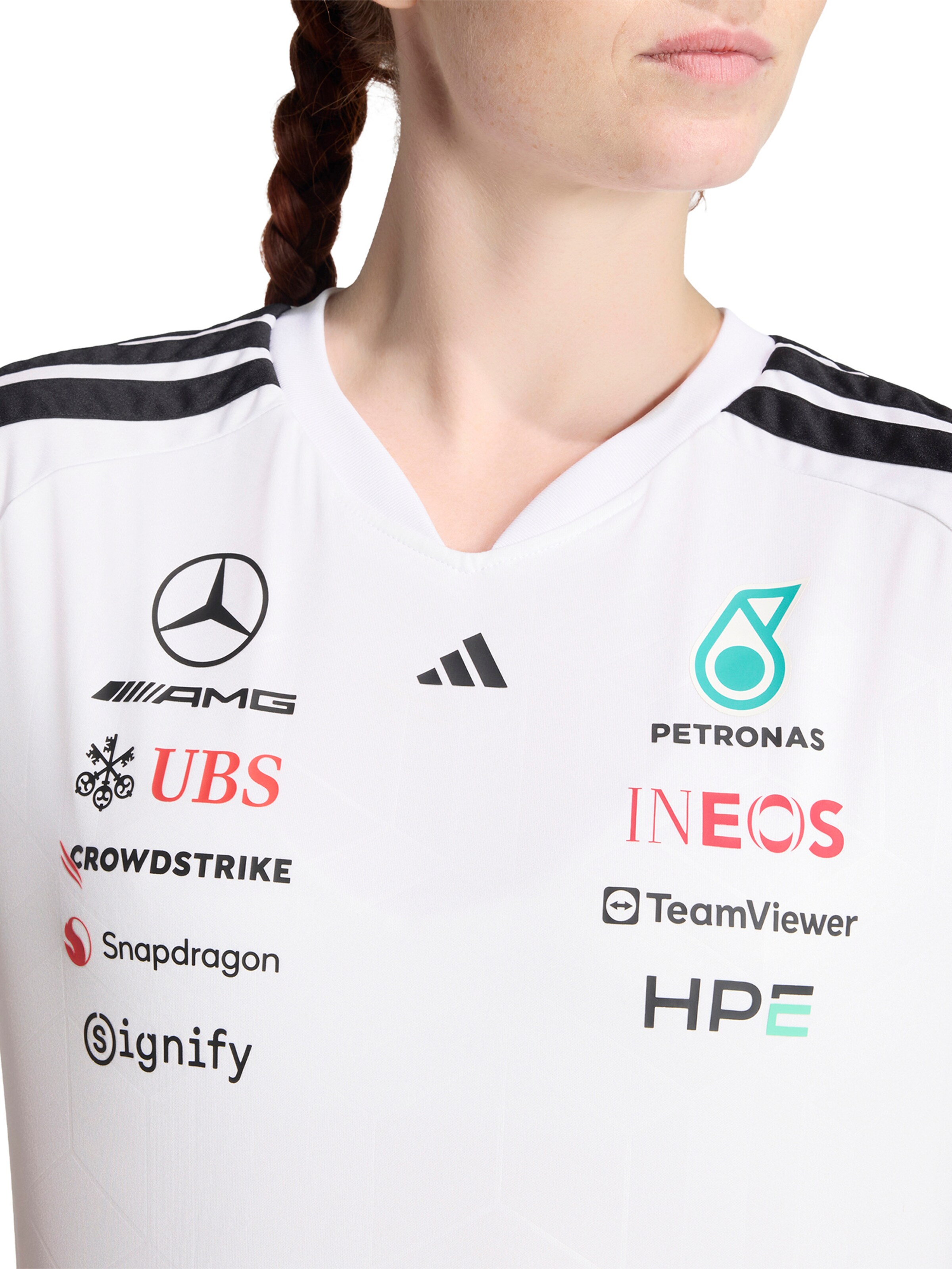 ADIDAS SPORTSWEAR Trikot 'Mercedes - Amg Petronas Formula 1 Team' – bílá