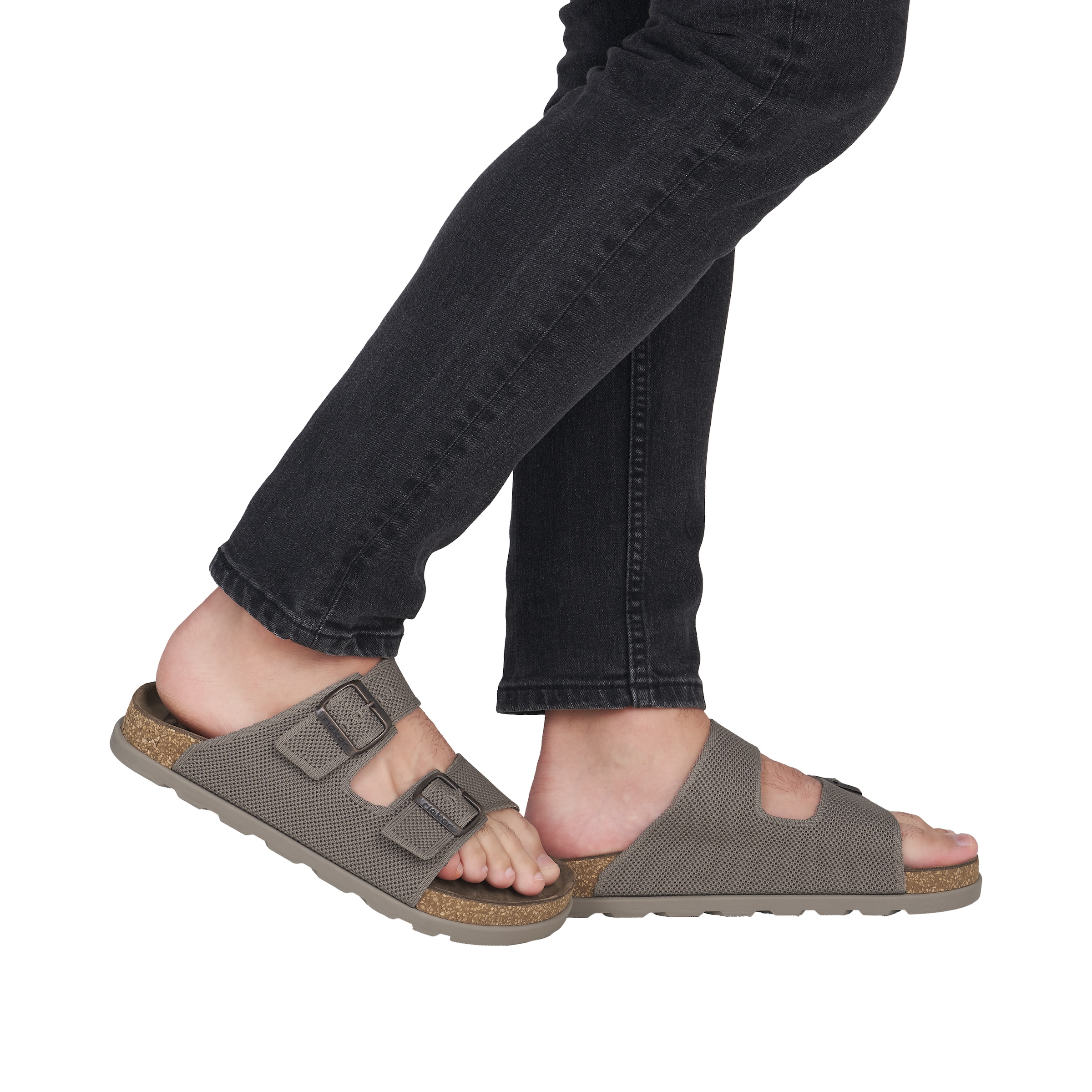 Rieker Mules ' 21151 ' in Grey: front