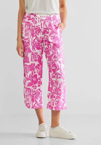 STREET ONE Wide leg Pants in Pink: front