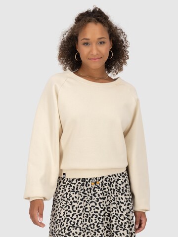 Sweat-shirt 'TeonaAK' Alife and Kickin en beige : devant