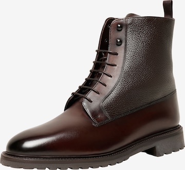Henry Stevens Lace-Up Boots 'Winston PDB' in Brown: front