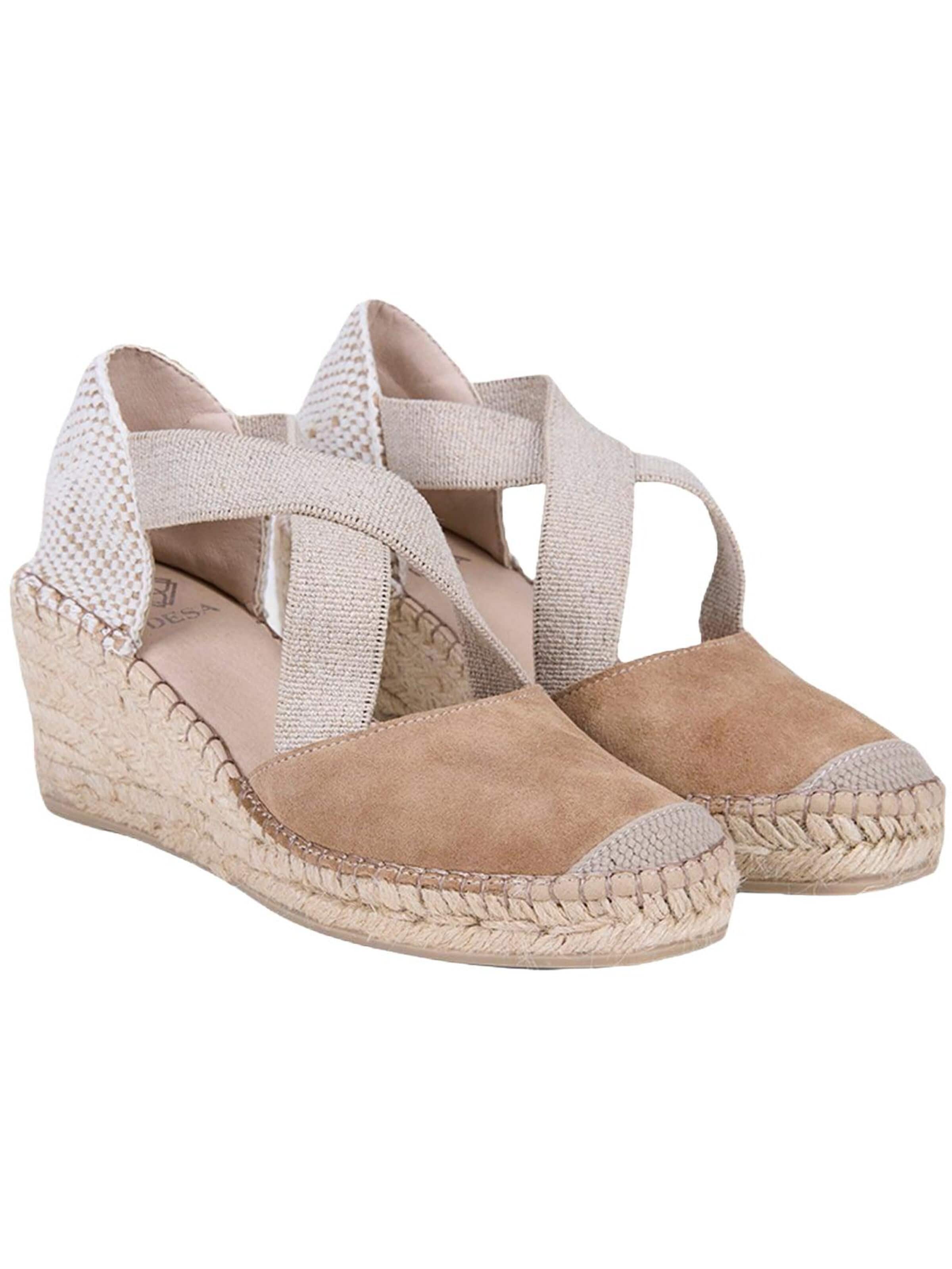 Desa Espadrilles 'Keil-Espadrilles' in Beige: front