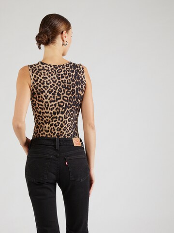 ABOUT YOU Shirt Bodysuit 'Phyllis' in Beige
