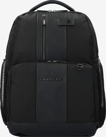 Piquadro Rucksack 'Brief' in Schwarz: predná strana