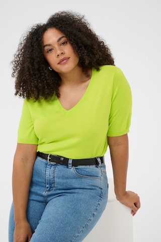 KAFFE CURVE Trui 'Lizzy' in Groen