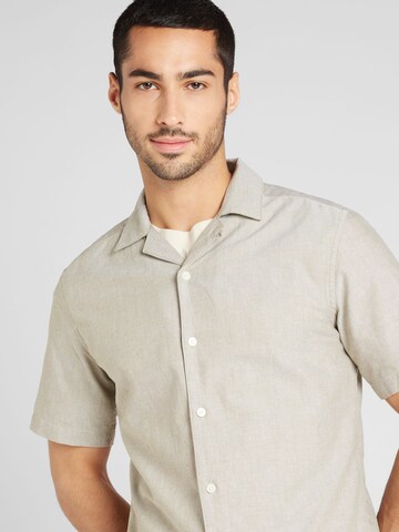 Only & Sons Slim fit Overhemd 'ALVARO' in Beige