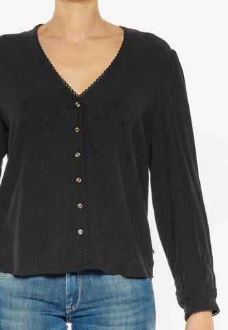 Le Temps Des Cerises Knit Cardigan 'GANDA' in Black