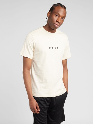 T-Shirt Jordan en beige : devant