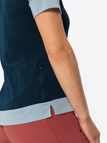 VAUDE Functioneel shirt 'Altissimo' in Blauw