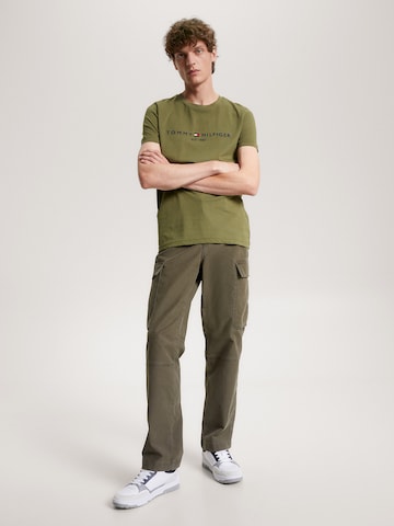 žalia TOMMY HILFIGER Standartinis modelis Marškinėliai