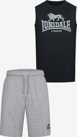 LONSDALE Odjeća za vježbanje 'Claremorris' u siva melange / crna, Pregled proizvoda