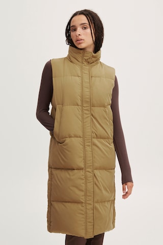 ICHI Bodywarmer 'Ihbunala' in Beige: voorkant