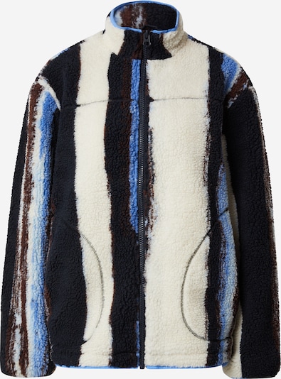 TOPSHOP Flis jakna u plava / smeđa / crna / bijela, Pregled proizvoda