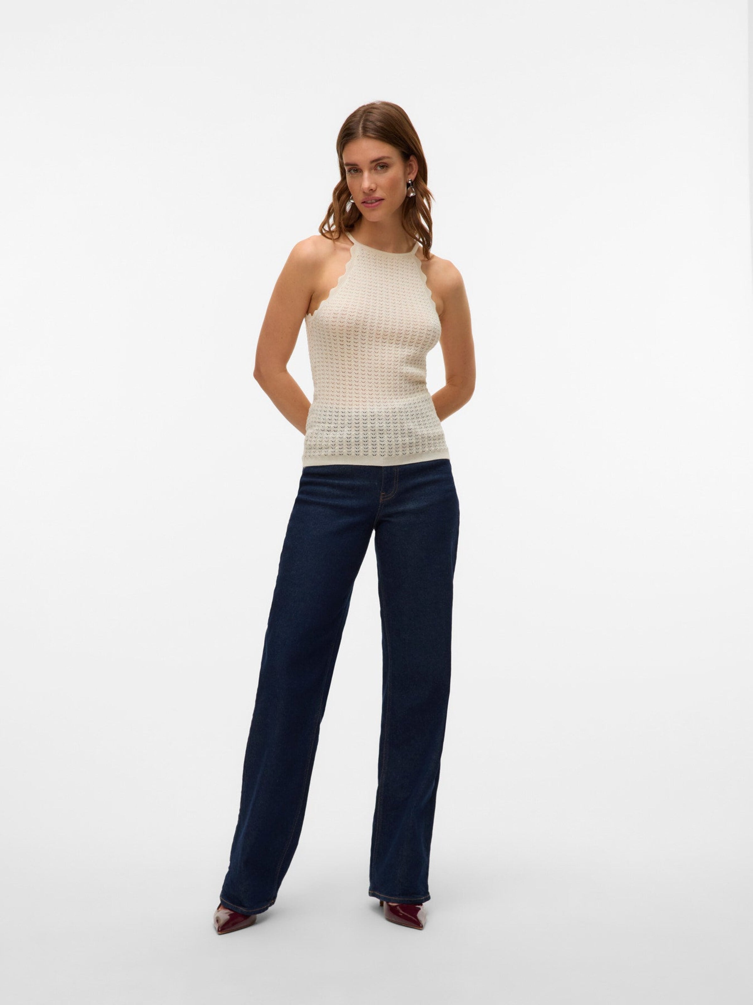 VERO MODA Top '10326562' in Wit
