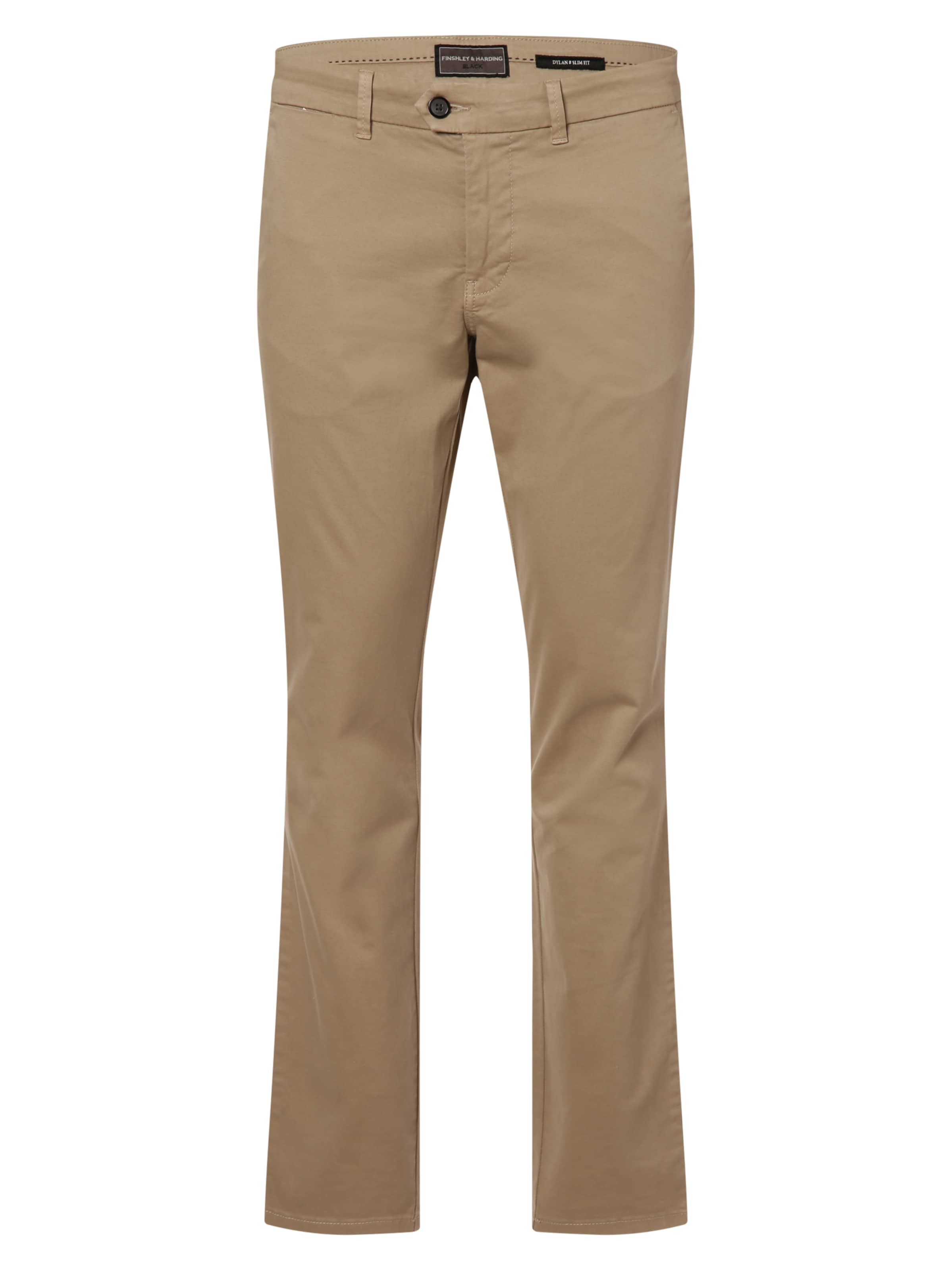 Finshley & Harding Slimfit Hose 'Dylan' in Beige: Vorderseite