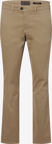 Coupe slim Pantalon chino 'Dylan' Finshley & Harding en beige : devant