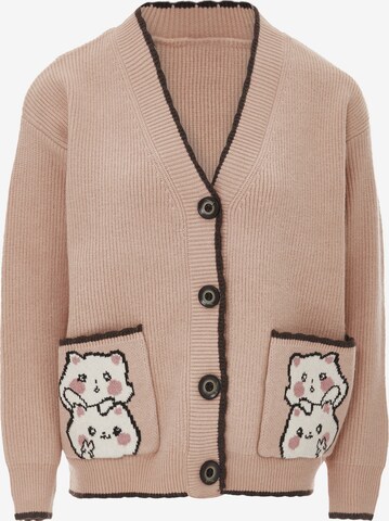 IMMY Knit Cardigan in Pink: front