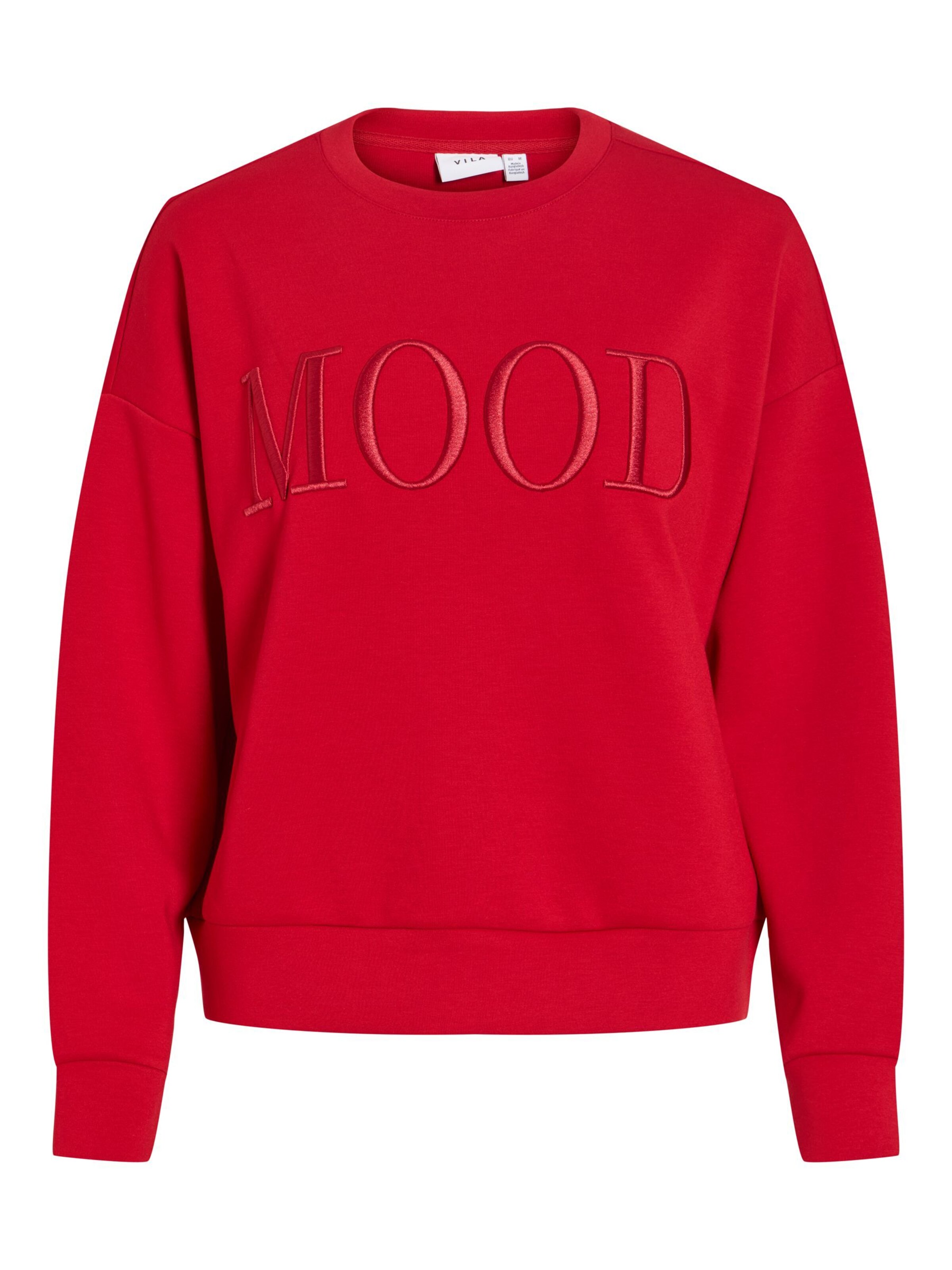 VILA - Sudadera 'VIReflect Mood' en rojo: frente