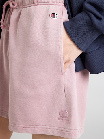 Largi Pantaloni de la Champion Authentic Athletic Apparel pe roz