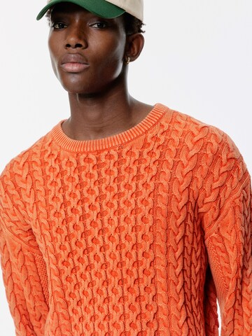 Pull&Bear Pulóver 'PREPPY QUEENS' - narancs