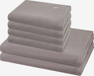 ROSS Towel 'Pique' in Brown: front